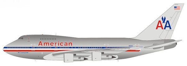 Boeing 747SP American Airlines N601AA with "747 LuxuryLiner"