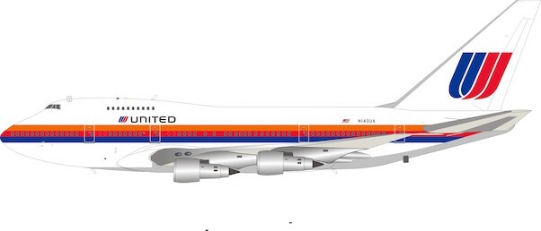 Boeing 747SP United Airlines N140UA With Stand
