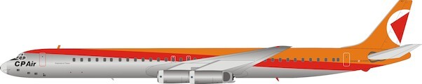 Douglas DC8-63 CP Air C-FCPO With Stand