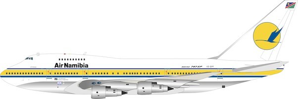 Boeing 747SP Air Namibia V5-SPF with stand