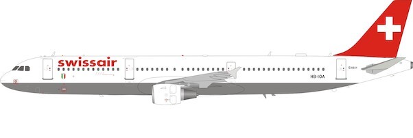 Airbus A321-212 Swissair HB-IOA With Stand