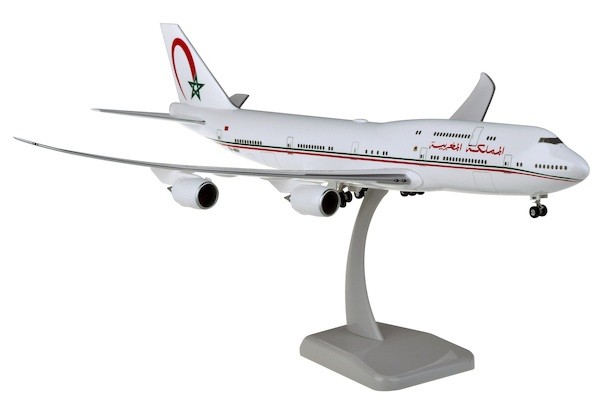 Boeing 747-8i Morocco Government CN-MBH Snap fit with stand and gears