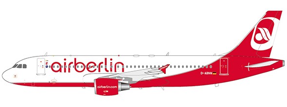 Airbus A320 Air Berlin "Last Flight" D-ABNW With Stand