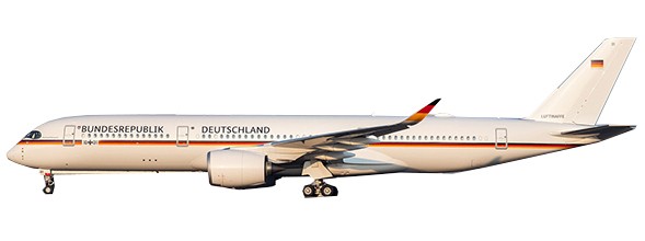 Airbus A350-900ACJ German Air Force 10+01 Flap Down With Antenna