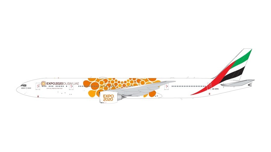 Boeing 777-300ER Emirates "Orange EXPO 2020" A6-EPO