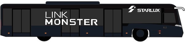 Airport Accessories Airport Bus Starlux Link Monster Set of 2