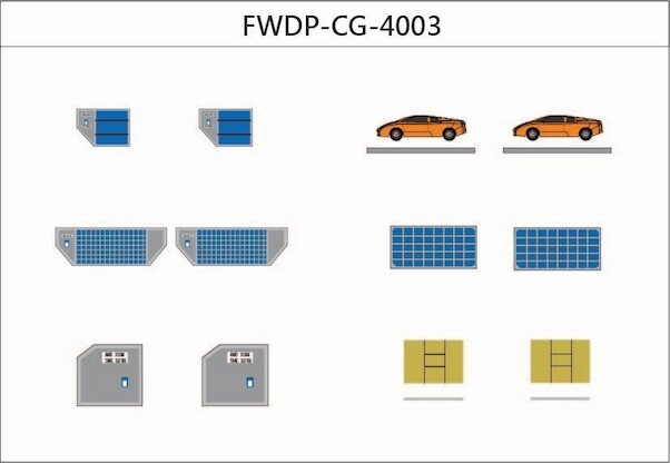 Airport Accessories Cargo add-on Set Diecast, Set of 12