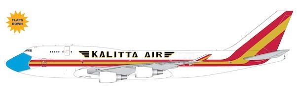 Boeing 747-400BCF Kalitta Air "mask livery" N744CK flaps down