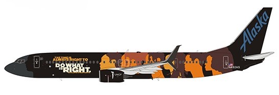 Boeing 737-900ER Alaska Airlines UNCF - Education Change the World N492AS