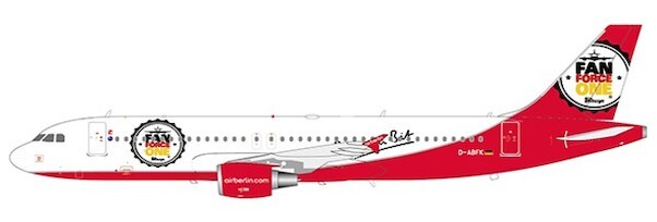 Airbus A320 Air Berlin "Fan Force One" D-ABFK
