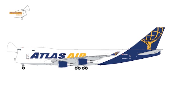 Boeing 747-400F Atlas Air N492MC Interactive Series