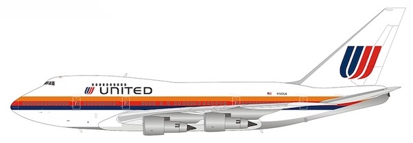 Boeing 747SP United Airlines "Saul Bass" livery N140UA