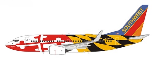 Boeing 737-700 Southwest Airlines Maryland One Livery with Canyon Blue tail N214WN