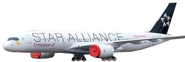 Airbus A350-900 Ethiopian Airlines ET-AYN "Star Alliance Livery"