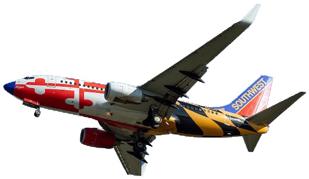 Boeing 737-700 Southwest Airlines Maryland One Livery with Canyon Blue tail blue nose N214WN