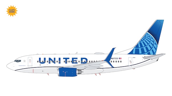 Boeing 737-700 United Airlines N21723 flaps down
