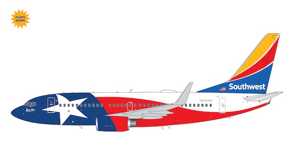 Boeing 737-700 Southwest Airlines "Lone Star One" N931WN flaps down