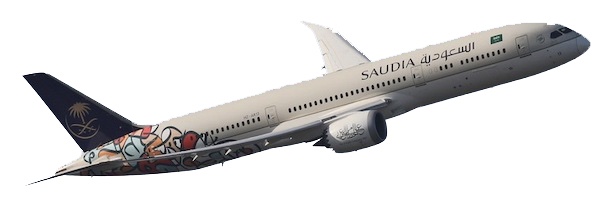 Boeing 787-9 Dreamliner Saudi Arabian Airlines Year of Arabic Calligraphy HZ-AR13