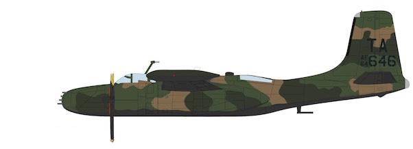 Douglas B26K Counter Invader AF64-646, 609th SOS, 59th SOW, Thailand 1969