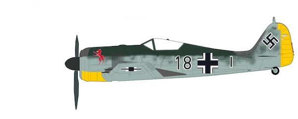 FW 190A-4 Luftwaffe flown by Fw. R. Eisele, 18./JG 2, Brest-Guipavas, France, Jan 1943