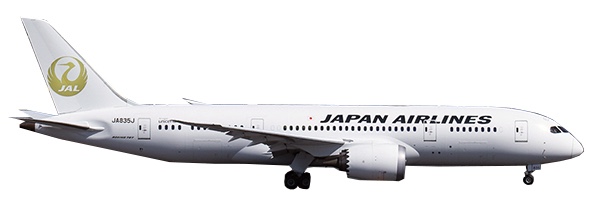 Boeing 787-8 Dreamliner Japan Airlines JA835J Flap Down