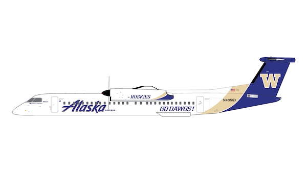 Bombardier Dash 8Q-400 Alaska / Horizon Air University of Washington Huskies N435QX