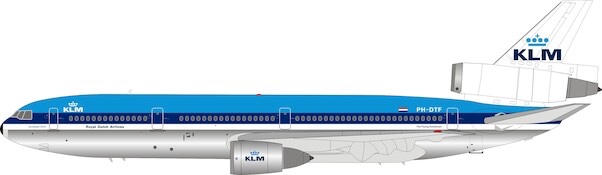 McDonnell Douglas DC10-30 KLM Royal Dutch Airlines PH-DTF Polished