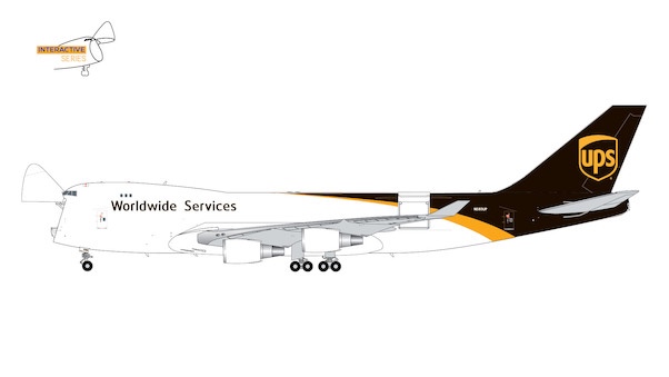 Boeing 747-400ERF UPS N580UP interactive series