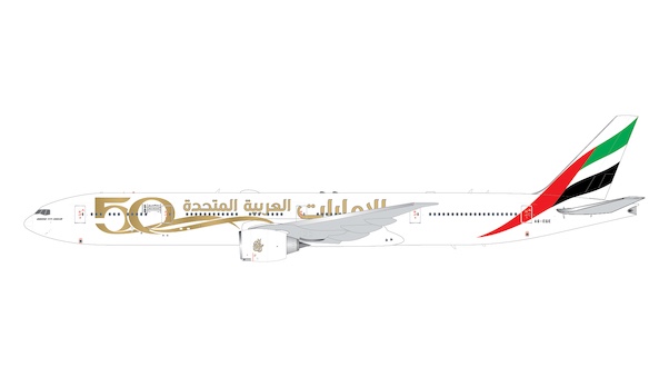 Boeing 777-300ER Emirates UAE 50th Anniversary A6-EGE