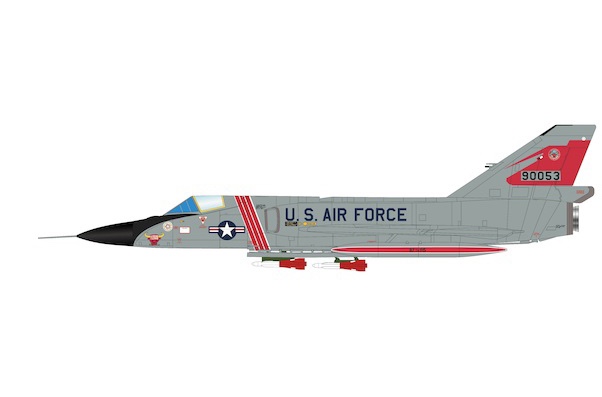 F106A Delta Dart USAF, 90053, 87th FIS "Red Bulls", KI. Sawyer AFB, 1970s