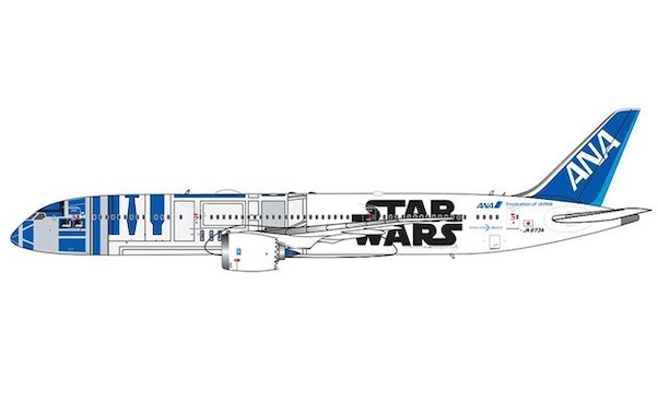 Boeing 787-9 ANA All Nippon Airways R2D2 Star Wars JA873A