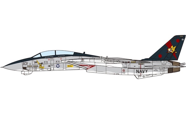 Grumman F14B Tomcat US Navy, VF-11 Red Rippers, "THANKS FOR THE RIDE", 2005