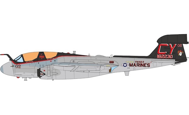 EA6B Prowler US Marine Corps. VMAQ-2 Death Jesters, The Last Prowler, 2019