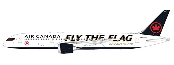 Boeing 787-9 Dreamliner Air Canada "Go Canada Go" C-FVLQ Flap Down
