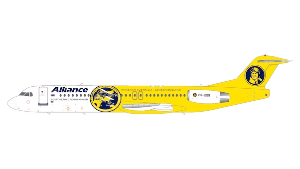 Fokker 100 Alliance Airlines "Southern Cross Minor" VH-UQG
