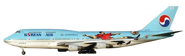 Boeing 747-400 Korean Air World cup 2002 HL7491
