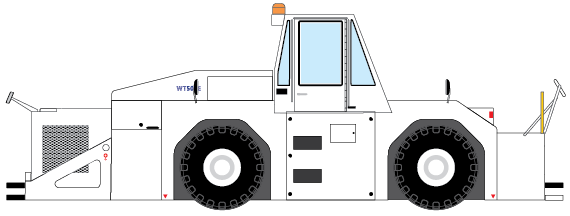 Airport Accessories Blank WT500E Towing Tractor