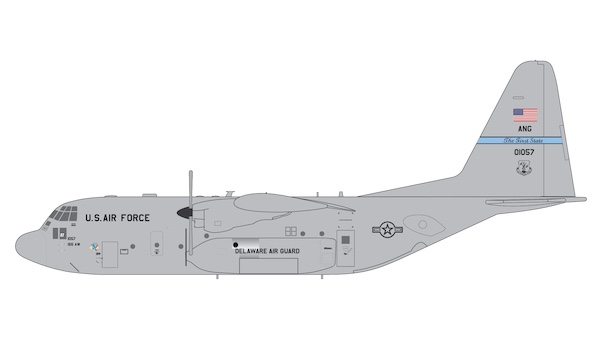 Lockheed Hercules C130H USAF Delaware Air Guard 90-1057
