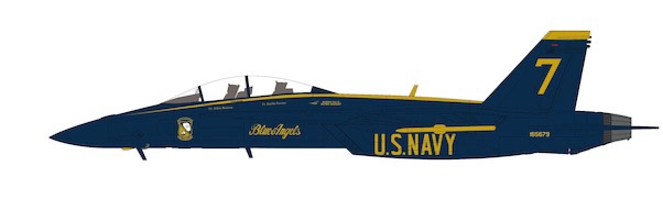 F/A-18F Super Hornet "Blue Angels" #7, US Navy, 2021 Season "75th Anniversary"