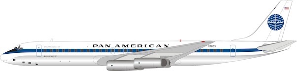 Douglas DC8-62 Pan Am / Braniff "Jet Clipper Golden Light" N1803