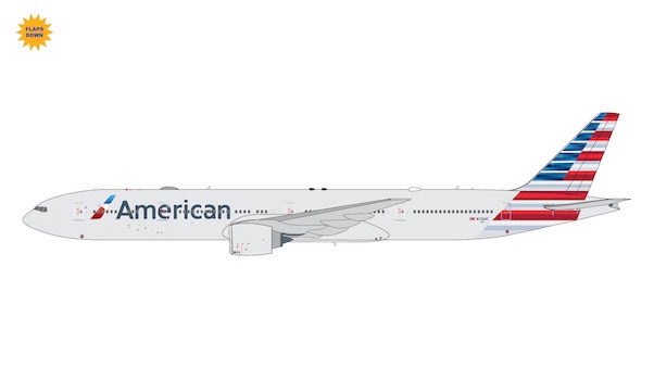 Boeing 777-300ER American N736AT flaps down