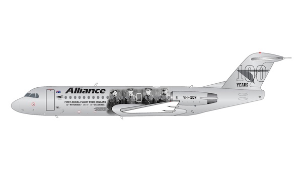 Fokker 70 Alliance Airlines VH-QQW "Vickers Vimy"/"100 Years"