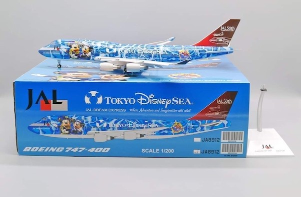 Boeing 747-400 JAL Japan Airlines "Tokyo Disney Sea Livery" JA8912 Flaps Down