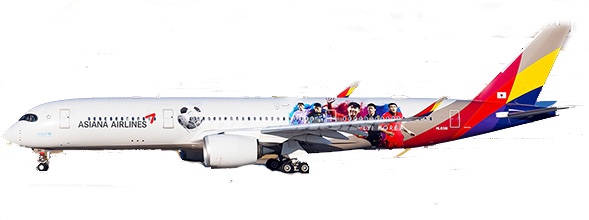 Airbus A350-900 Asiana Airlines "Fly Korea" HL8381