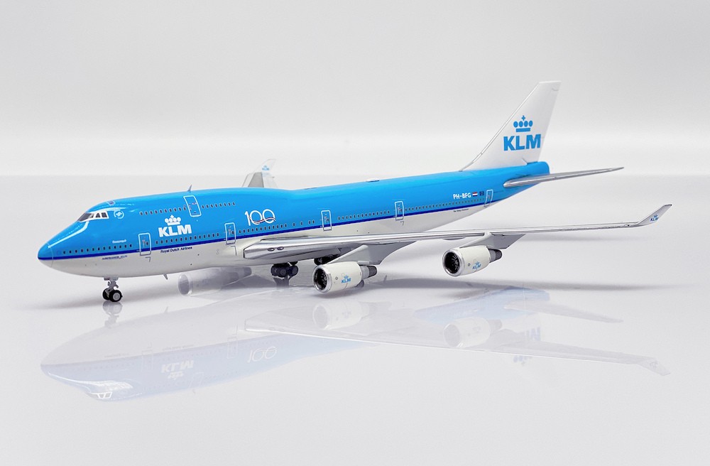 Boeing 747-400 KLM 100 years PH-BFG Flaps up, with real PH-BFG skin Aviationtag bonus