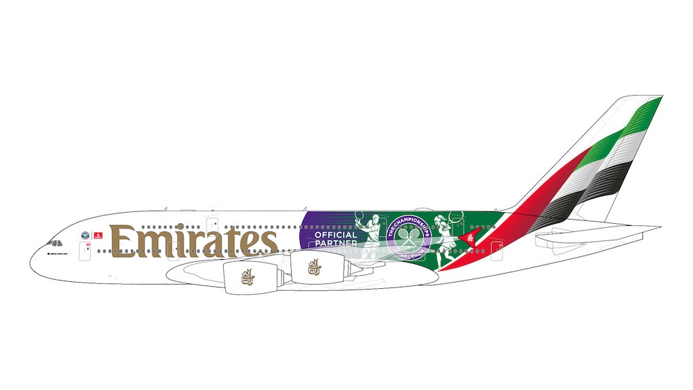 Airbus A380 Emirates "Wimbledon - Official Partner" A6-EOE