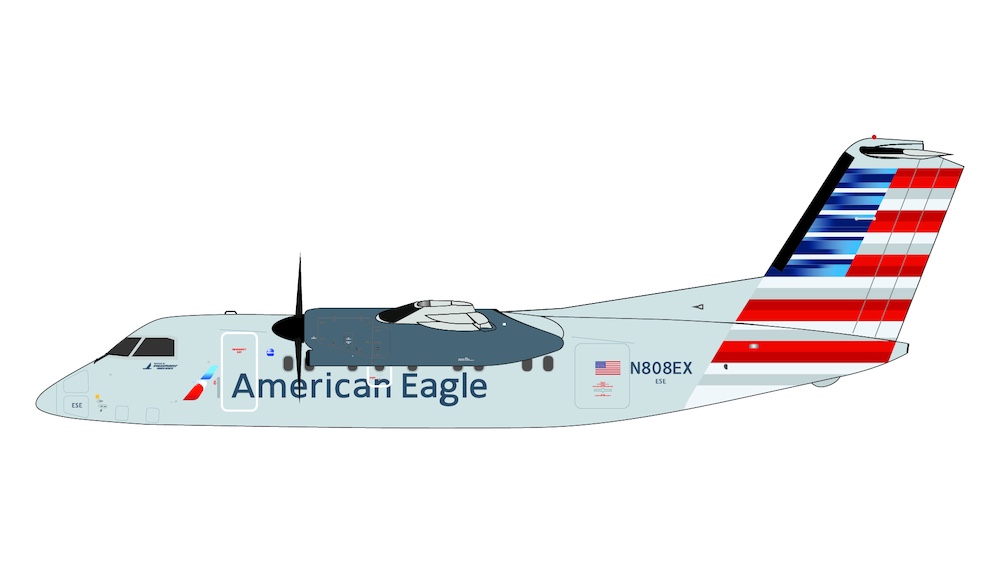 Bombardier Dash 8-100 American Eagle / Piedmont N808EX