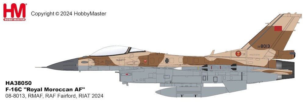 F16C Fighting Falcon Royal Moroccan Air Force 08-8013, RMAF, RAF Fairford, RIAT 2024