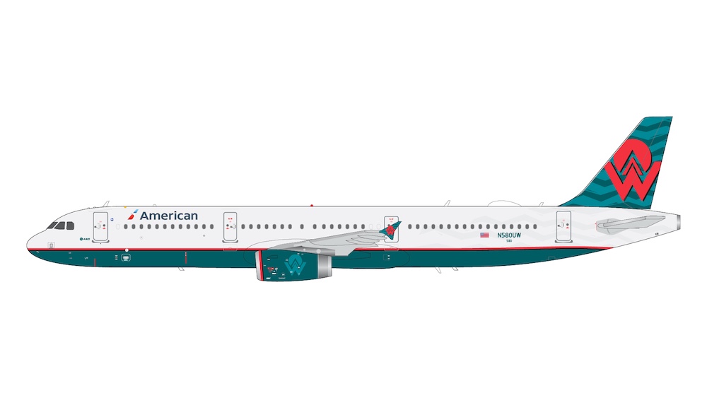 Airbus A321 American Airlines "America West" Heritage Livery N580UW