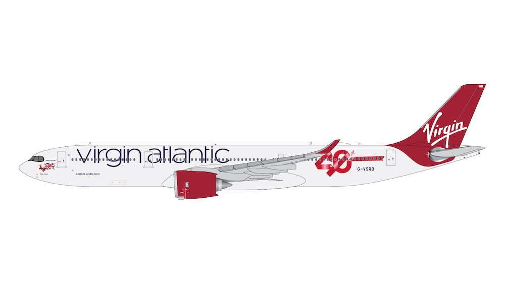 Airbus A330-900neo Virgin Atlantic Airways "40th Anniversary" G-VSRB